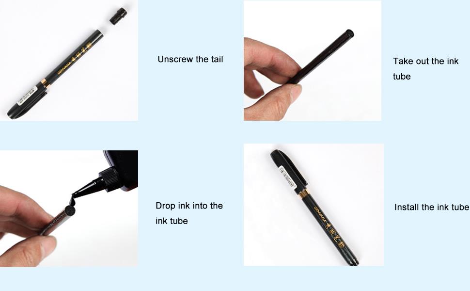 drawing brush pens